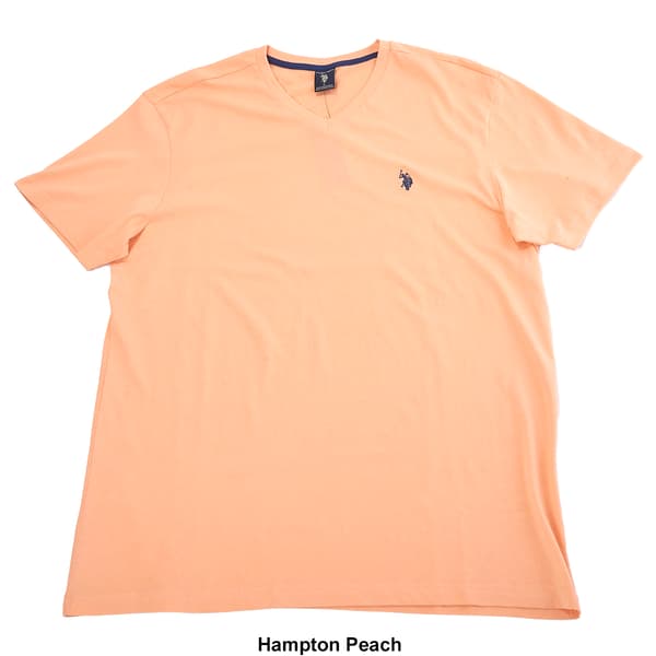 Mens U.S. Polo Assn.&#174; V-Neck Solid Tee