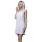 Plus Size J Valdi Palm Leaf Terry Sleeveless Hoodie Swim Cover Up - image 3