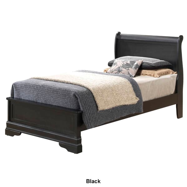 Passion Furniture Louis Philippe Bed Frame - Twin