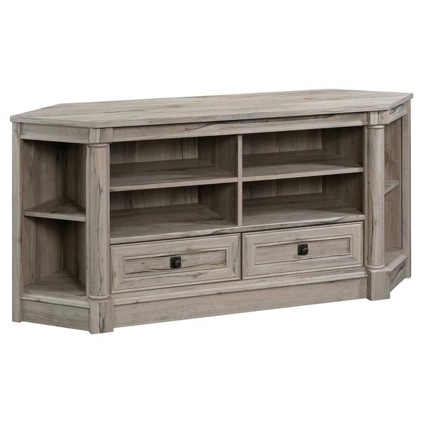 Sauder Palladia Corner Entertainment Credenza - Split Oak - image 