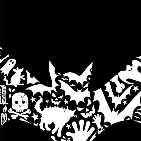 Womens LA Pop Art Bat Word Art Long Sleeve Tee