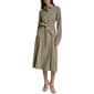 Womens DKNY Long Roll Tab Sleeve Tie Belt Cargo Shirtdress - image 1
