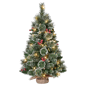 Puleo International 3ft Pre-Lit Adorned Snowy Pine Christmas Tree - image 1