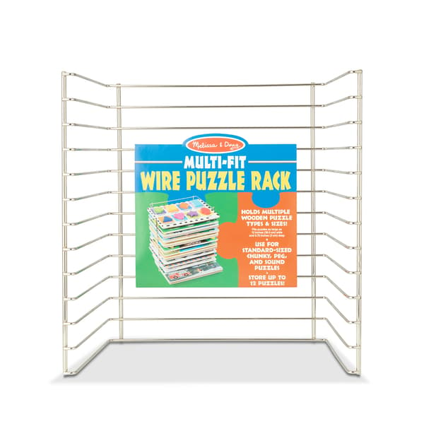 Melissa &amp; Doug(R) Multi-Fit Wire Puzzle Rack - image 