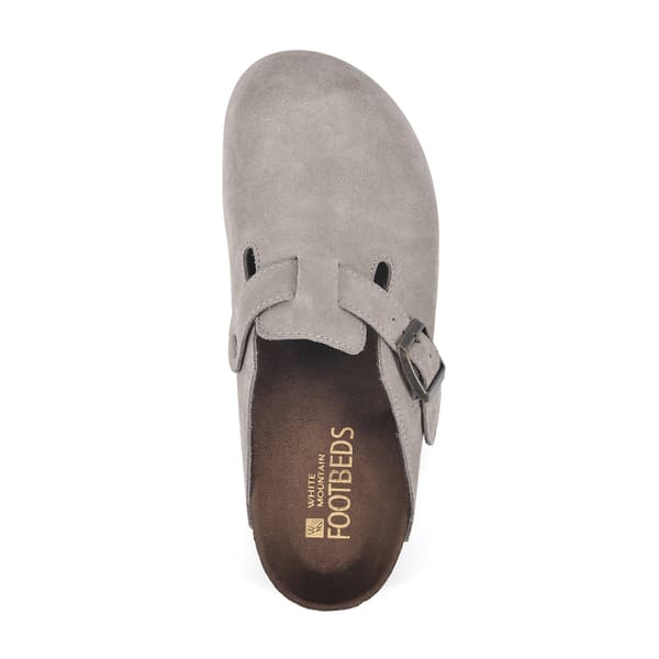Womens White Mountain Bari Suede Footbeds&#8482; Clogs