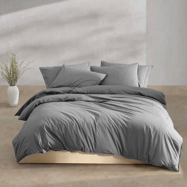 Calvin Klein Washed Percale Cotton 3pc. Comforter Set