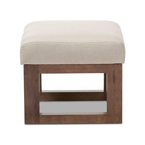 Baxton Studio Yashiya Upholstered Ottoman Stool