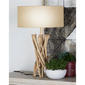 9th & Pike® Beige Wood Rustic Table Lamp - image 3