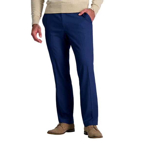 Mens Haggar&#40;R&#41; Blue Shark Dress Pants