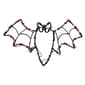 Northlight Seasonal 15in. Bat Halloween Window Silhouette Decor - image 1