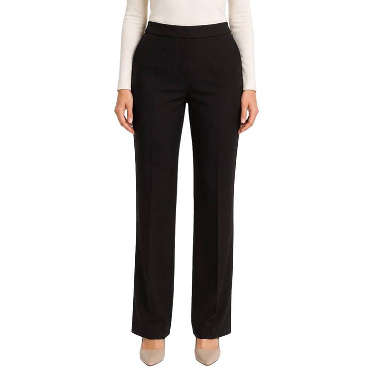 Womens Zac & Rachel Solid Pull On Bootcut Dress Pants