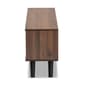Baxton Studio Mallory Two-Tone Walnut Brown Finish Wood TV Stand - image 4