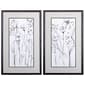 Propac Images&#40;R&#41; 2pc. Sketchy Wildflowers Wall Art - image 1