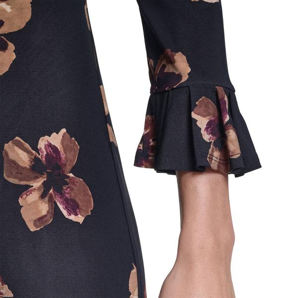 Womens Tommy Hilfiger 3/4 Pleated Sleeve Floral Shift Dress
