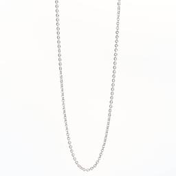Design Collection Silver Plated 18in. Circle Loop Necklace