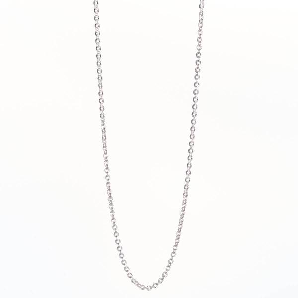 Design Collection Silver Plated 18in. Circle Loop Necklace - image 