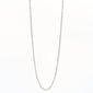 Design Collection Silver Plated 18in. Circle Loop Necklace - image 1