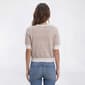 Womens Adrianna Papell Short Sleeve Button Front Stripe Cardigan - image 2