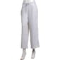 Womens Per Se Drawstring Waist Wide Leg Pinstripe Linen Pants - image 1