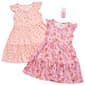 Girls (4-6x) BTween(R) 2pk. Short Sleeve Floral Button-Up Dress - image 1