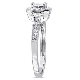 10kt. Loveblooms&#8482; Baguette 1/3ctw. Diamond Engagement Ring