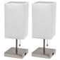 Simple Designs Petite Stick Lamps w/USB Port - Set of 2 - image 2