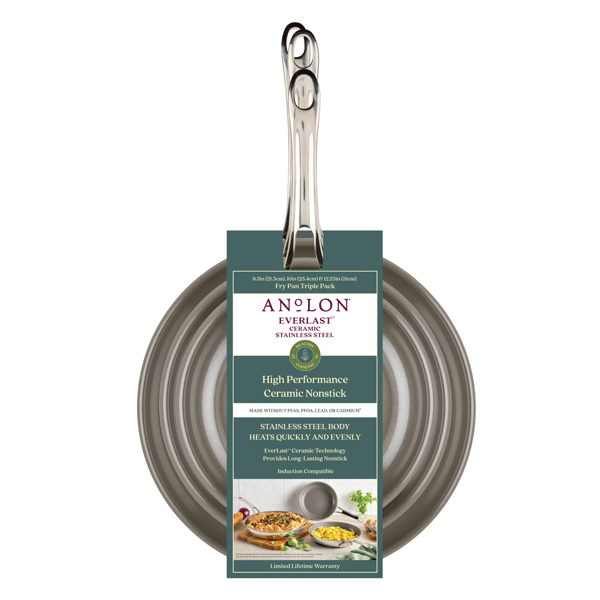 Anolon® EverLast Ceramic Nonstick 3pc. Frying Pan Set