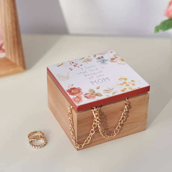 Primitives By Kathy Because of You Mom Hinged Box