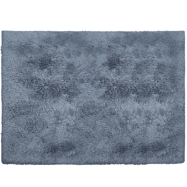 HomeRoots Grey Shag Power Loom Non Skid Area Rug