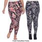 Plus Size White Mark 2pk. Mixed Leggings - image 6