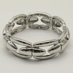 Ashley Cooper(tm) Silver-Tone Chunky Stretch Bracelet