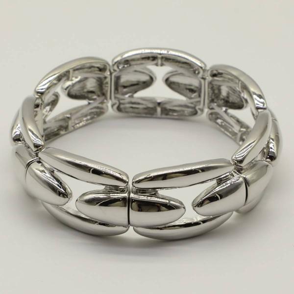 Ashley Cooper(tm) Silver-Tone Chunky Stretch Bracelet - image 