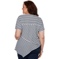 Plus Size Skye’s the Limit Summer Spice Stripe Knit Blouse - image 2