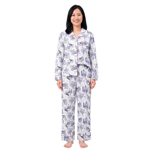 Womens Cath Kidston™ London Long Sleeve Toile Pajama Set