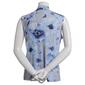 Womens Calvin Klein Sleeveless Pleated Floral Mesh Blouse - image 2