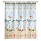 Avanti Coastal Snowman Shower Curtain - image 1