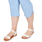 Plus Size Hearts of Palm Smooth Sailing Solid Pull On Capris - image 5