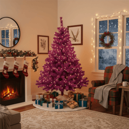 Northlight 6ft. Boysenberry Purple Pine Artificial Christmas Tree