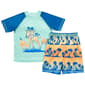Boys &#40;4-7&#41; SURFZONE&#40;R&#41; Ombre Palm Tree Rash Guard & Swim Trunk Set - image 1