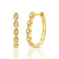Diamond Classics&#8482; 1/10ctw. Diamond Yellow Hoop Earrings - image 2