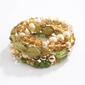 Ashley Cooper&#40;tm&#41; 5pc. Faceted & Round Bead Stretch Bracelets - image 1
