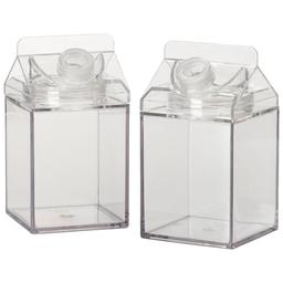 2pc. 16oz. Milk Carton