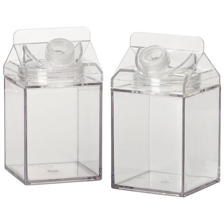 2pc. 16oz. Milk Carton