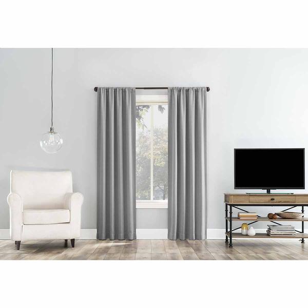 Sun Zero Jordan 100% Blackout Rod Pocket Panel Curtain - image 