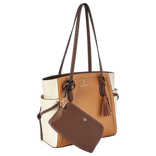 Nanette Lepore Londyn Color Block Tote Set - Brown Sugar