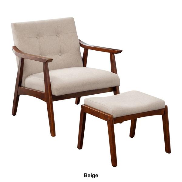 Convenience Concepts Take a Seat Natalie Fabric Chair & Ottoman