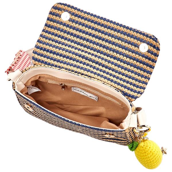 Madden Girl Straw Shoulder Handbag