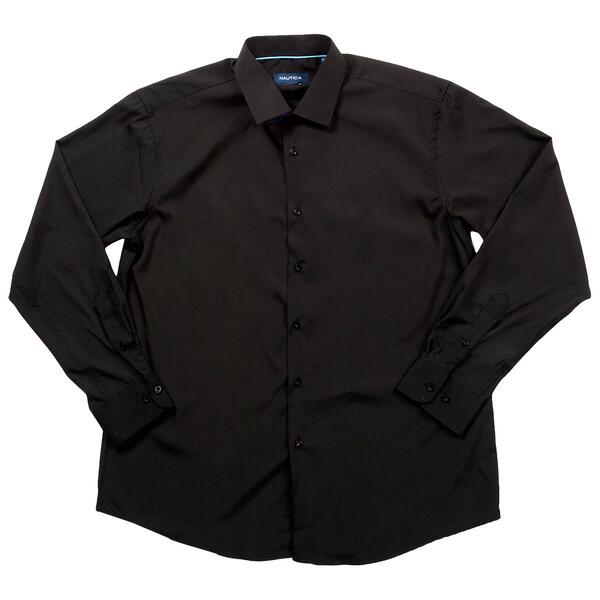 Mens Nautica Regular Fit Dress Shirt - Black - image 