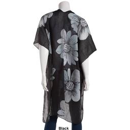 Womens Jessica McClintock Allover Floral Sequin Kimono