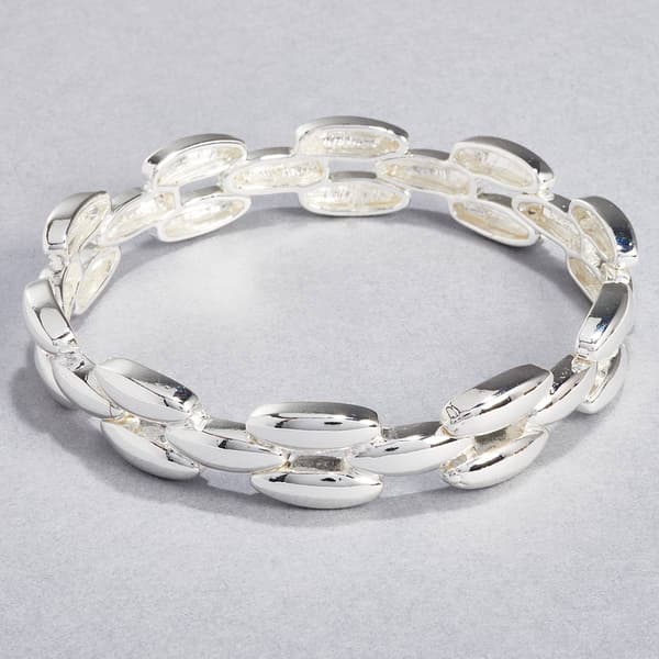 Design Collection Silver-Plated Link Bracelet - image 